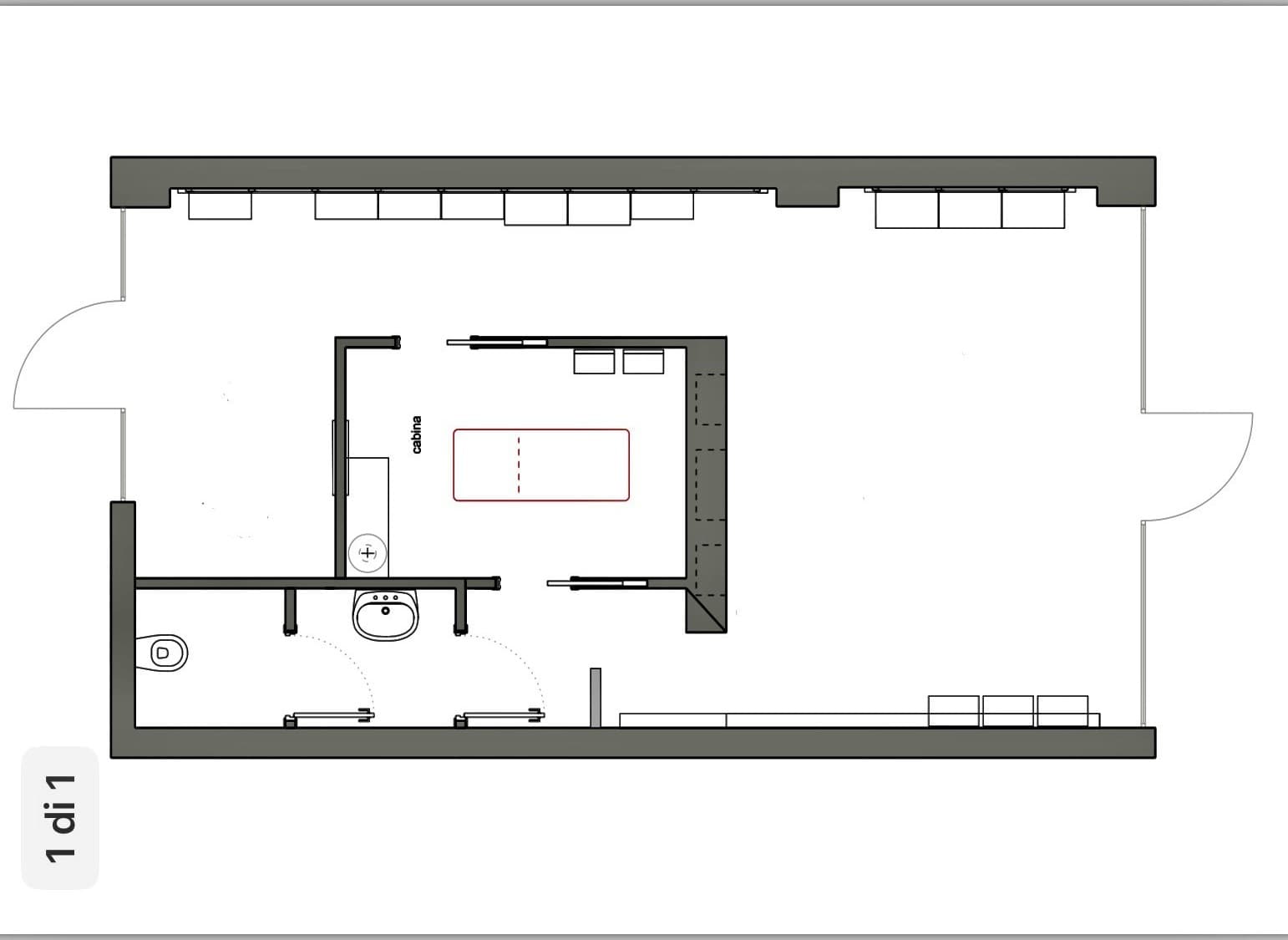 GROUND FLOOR COMMERCIAL SPACE WITH STOREFRONT WINDOWS