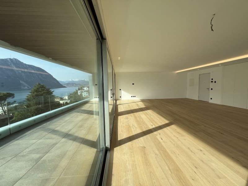 FAVOLOSO ATTICO DI NUOVA COSTRUZIONE, CON MERAVIGLIOSA VISTA LAGO