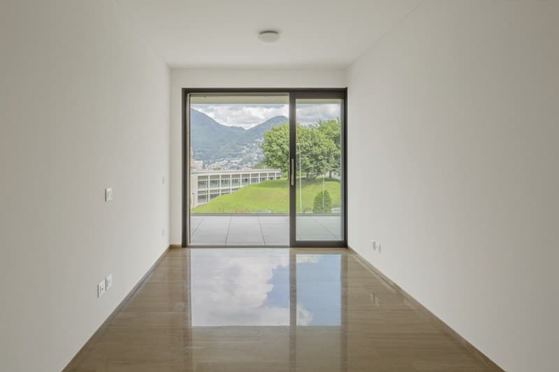 APPARTAMENTO 3.5 LOCALI CON GRANDE TERRAZZA E VISTA APERTA SULLE MONTAGNE